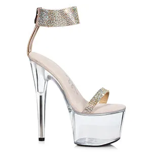 709-ANIKA 7" Stiletto With Rhinestone Strap