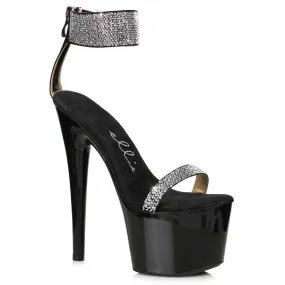 709-ANIKA 7" Stiletto With Rhinestone Strap