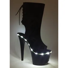 709-GEORGETTE 7" Heel Ankle Boots With LED Platform