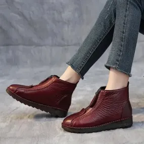 ABBY™ LEATHER NON-SLIP ANKLE SNOW BOOTS