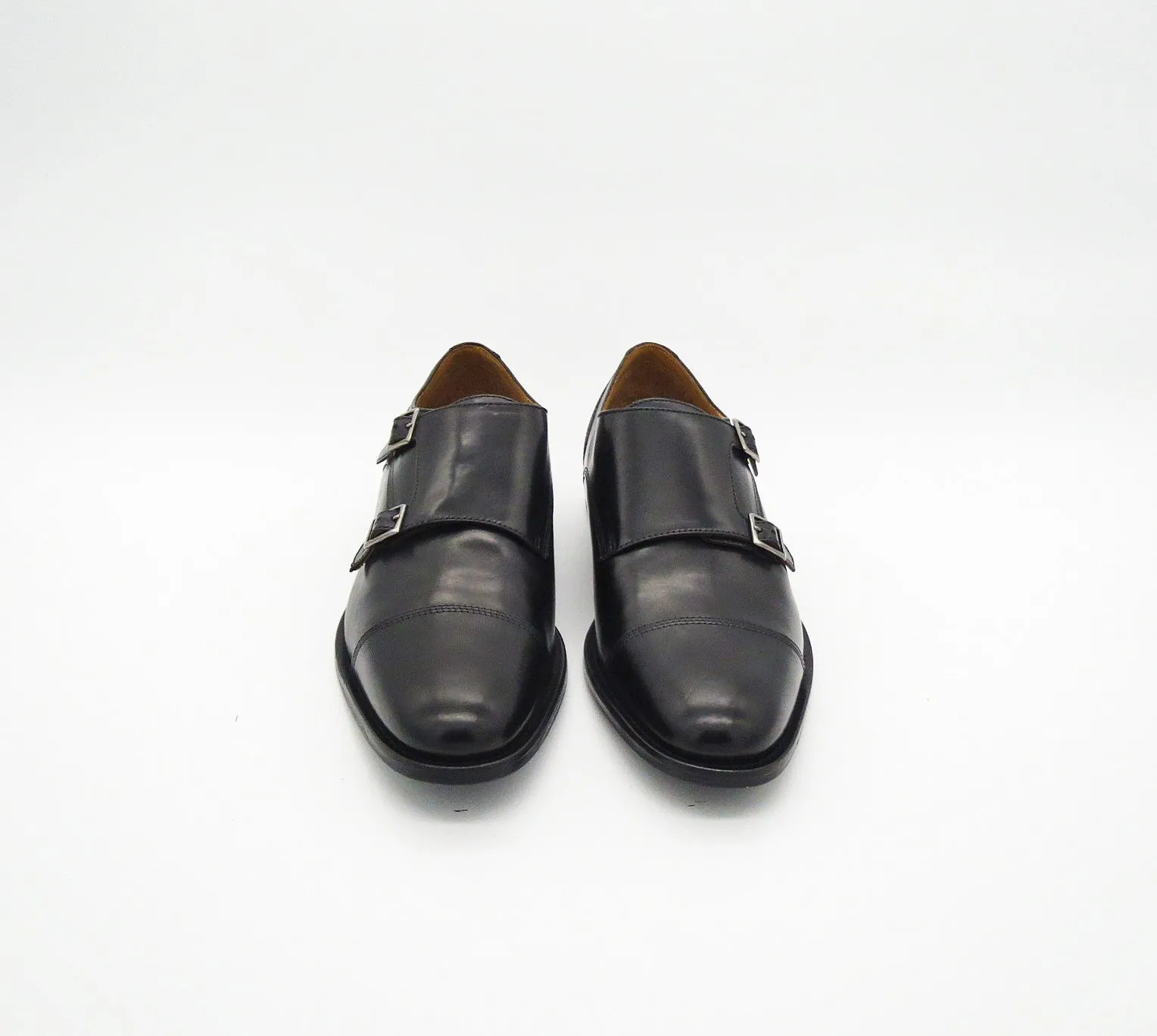 AC38201 Men's Classic Oxford Double Monk in Leather Black AC38201