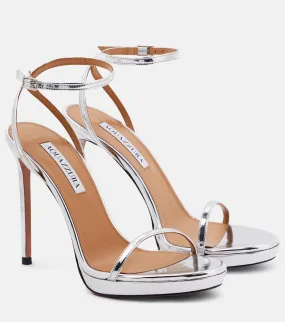 Aquazzura Olie 115 faux-leather platform sandals