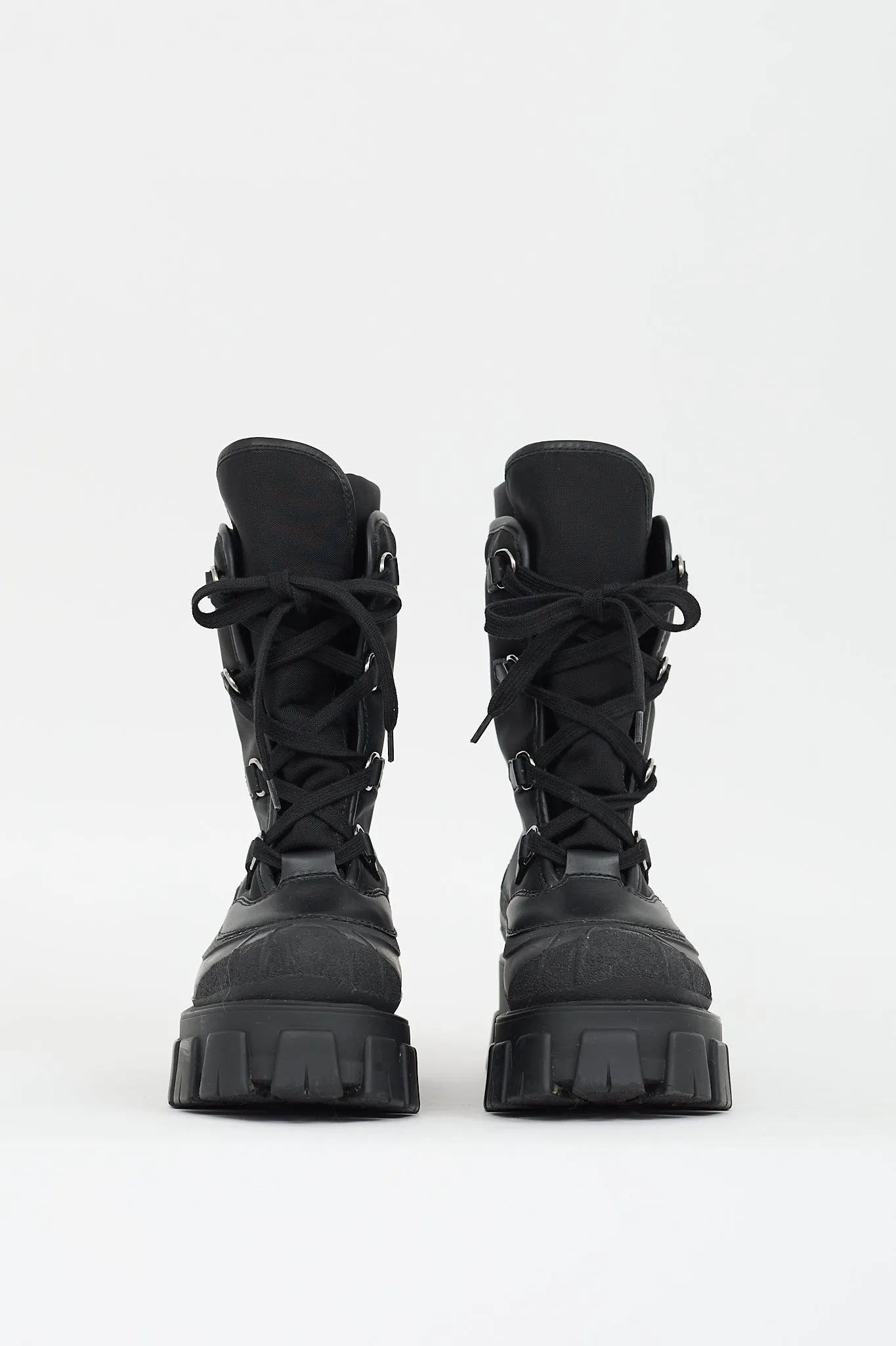 Black Nylon Rubber Monolith Snow Boot