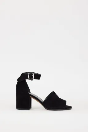 Black Suede Sohogal Sandal