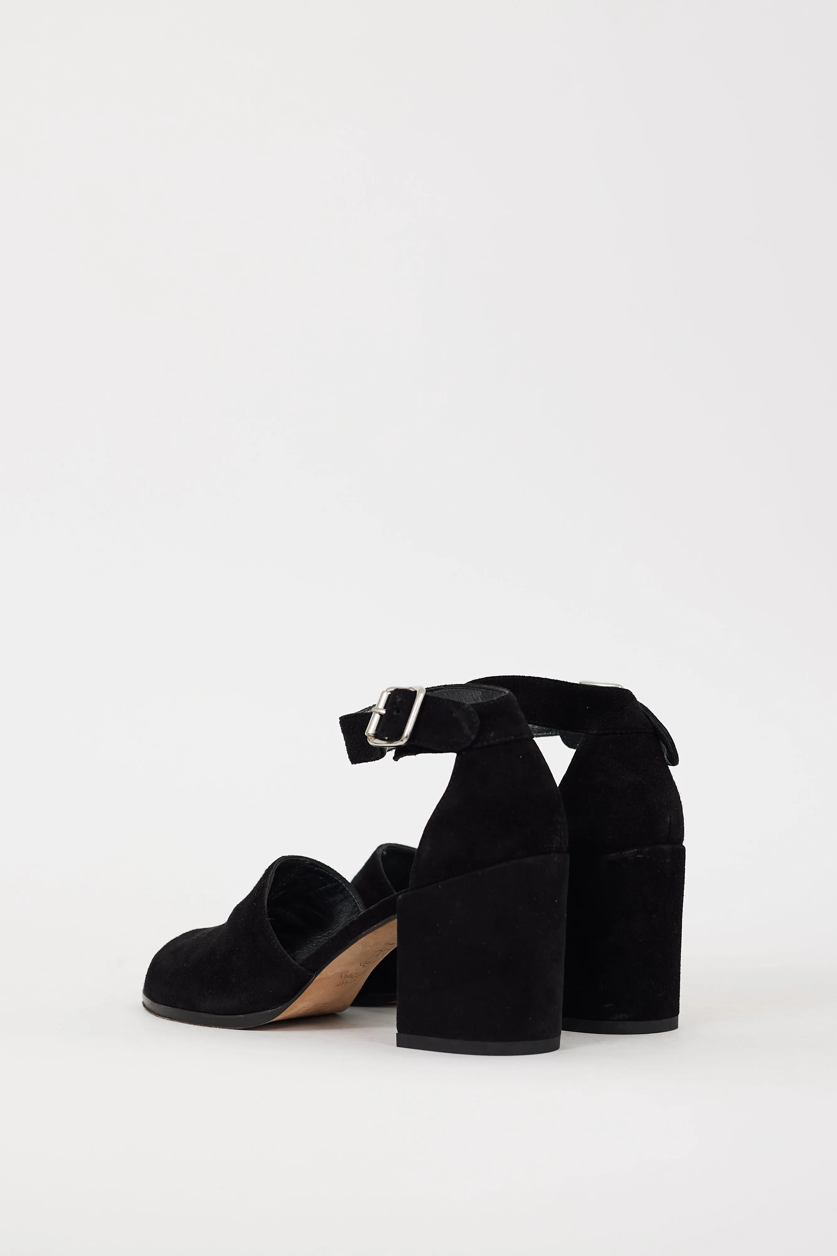 Black Suede Sohogal Sandal