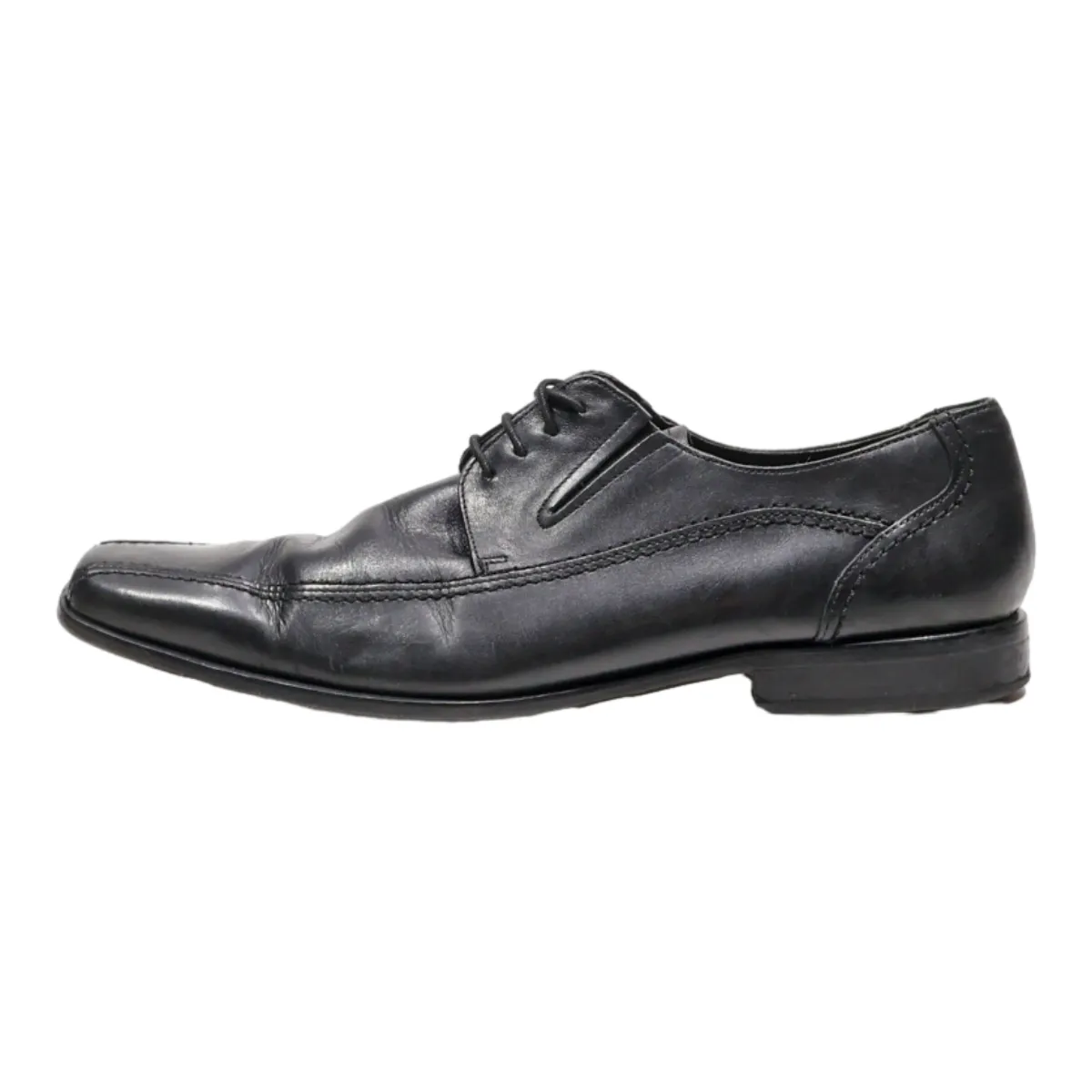 BORELLI Oxford Shoes Black Leather Mens UK 9.5
