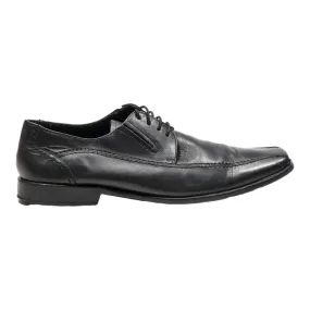 BORELLI Oxford Shoes Black Leather Mens UK 9.5