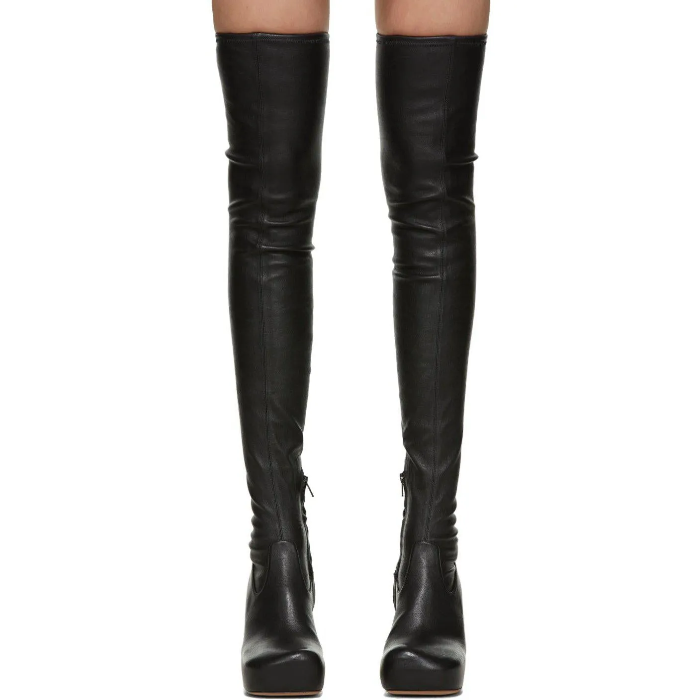 Bottega Veneta Black Nappa 'The OTK' Tall Boots