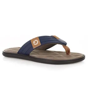 Cartago Malt Brown/ Blue Flip Flops