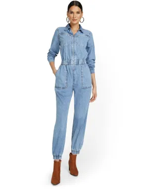 Denim Utility Jumpsuit
