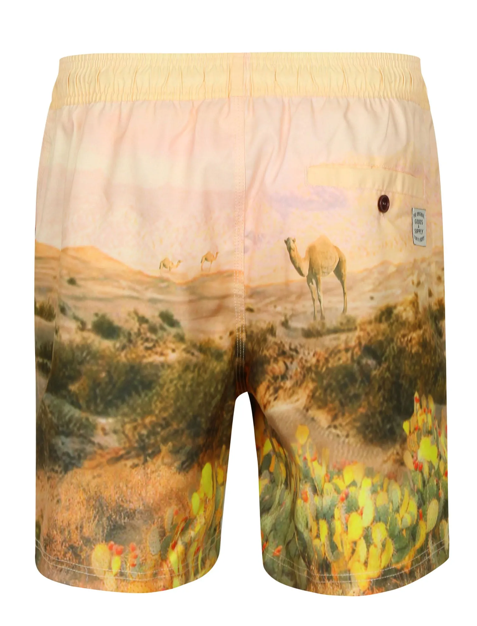 Desert Swim Shorts with Free Matching Flip Flops in Orange - Tokyo Laundry
