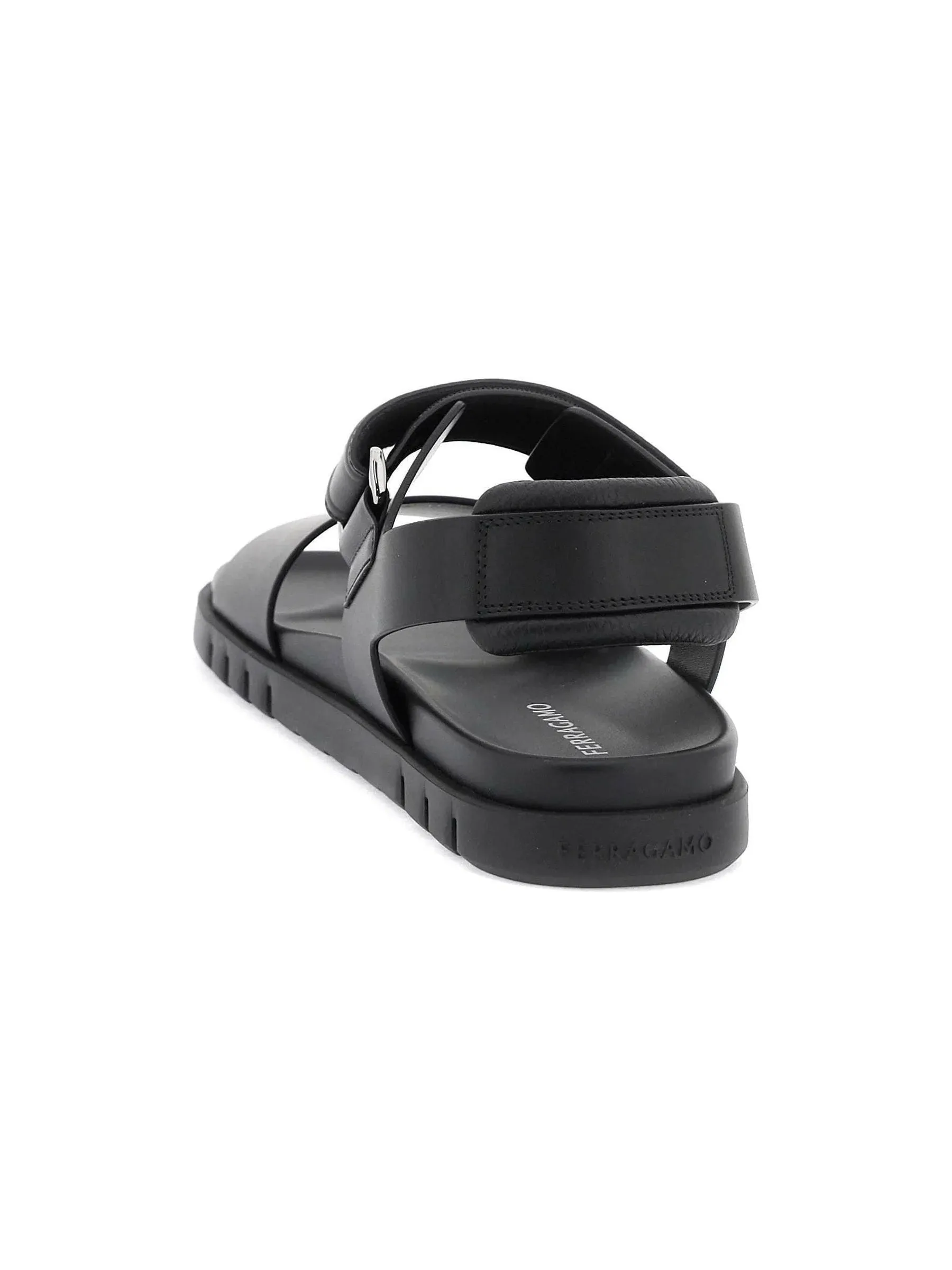 Double Strap Leather Sandals