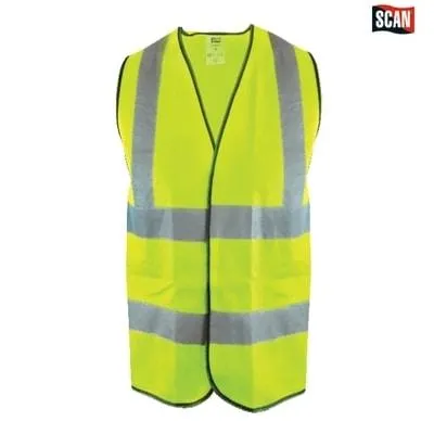 Hi Vis Yellow Waistcoat - All Sizes