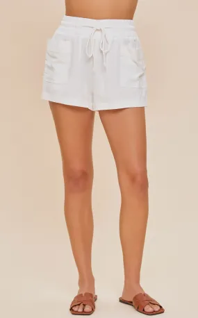 High Waisted Drawstring Pocket Pants