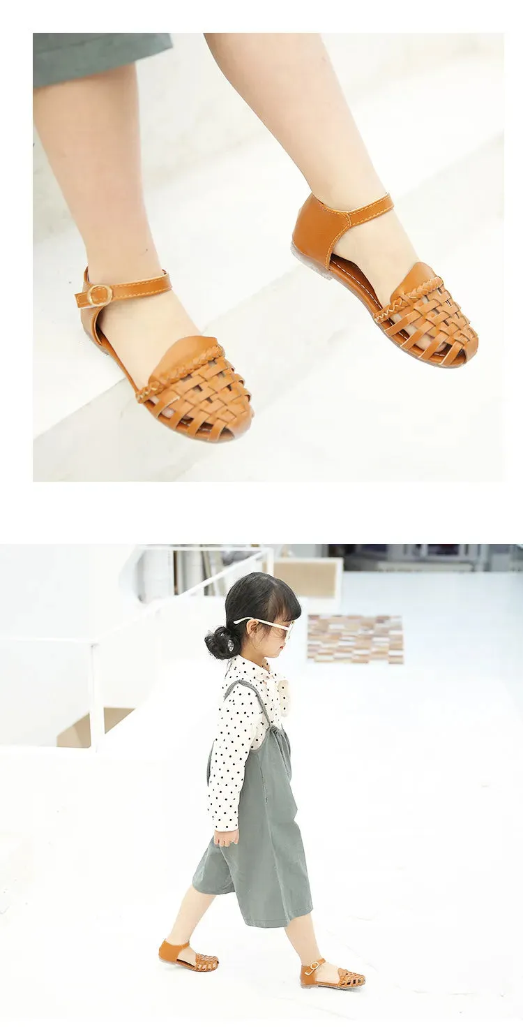 Kids' Sandals with Sweet Toe Caps