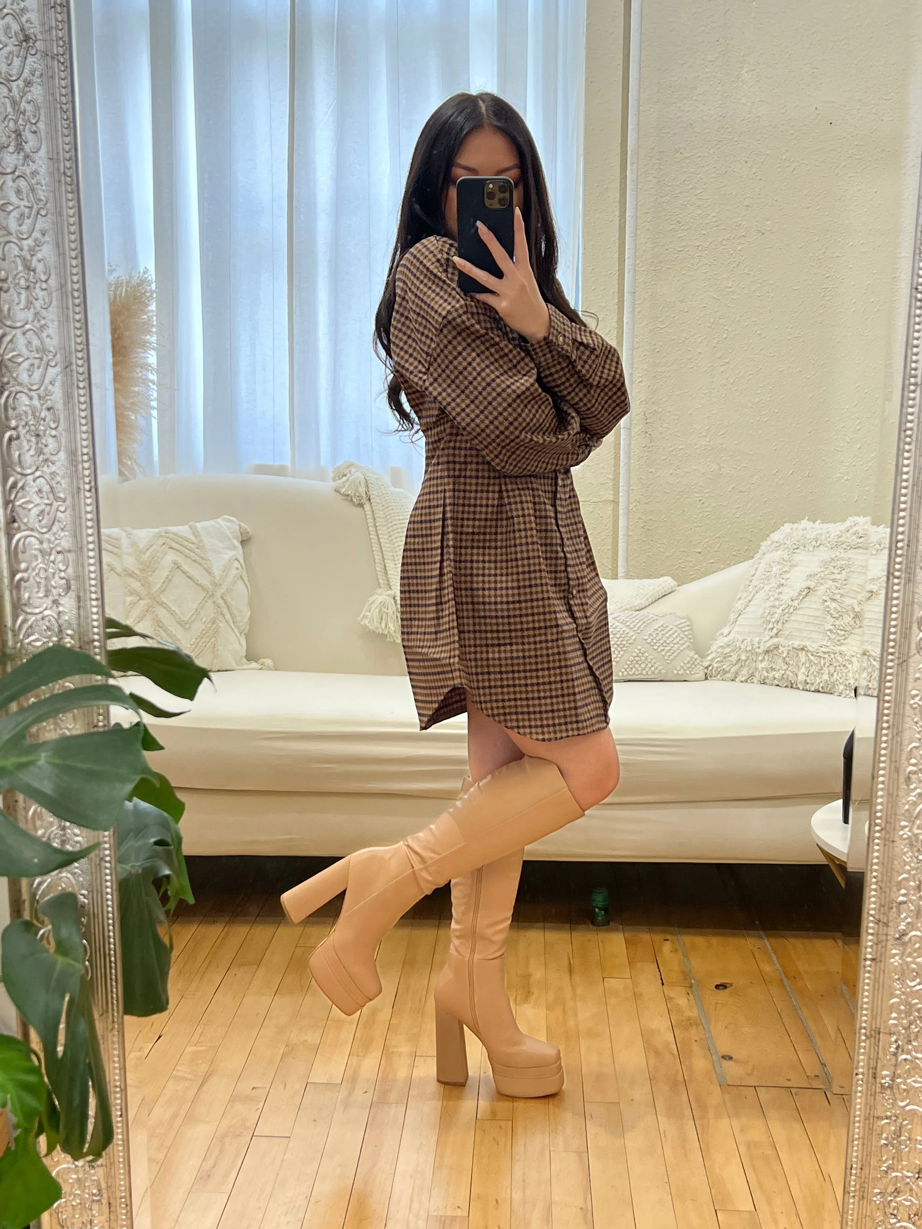 Kimono Platform Boots