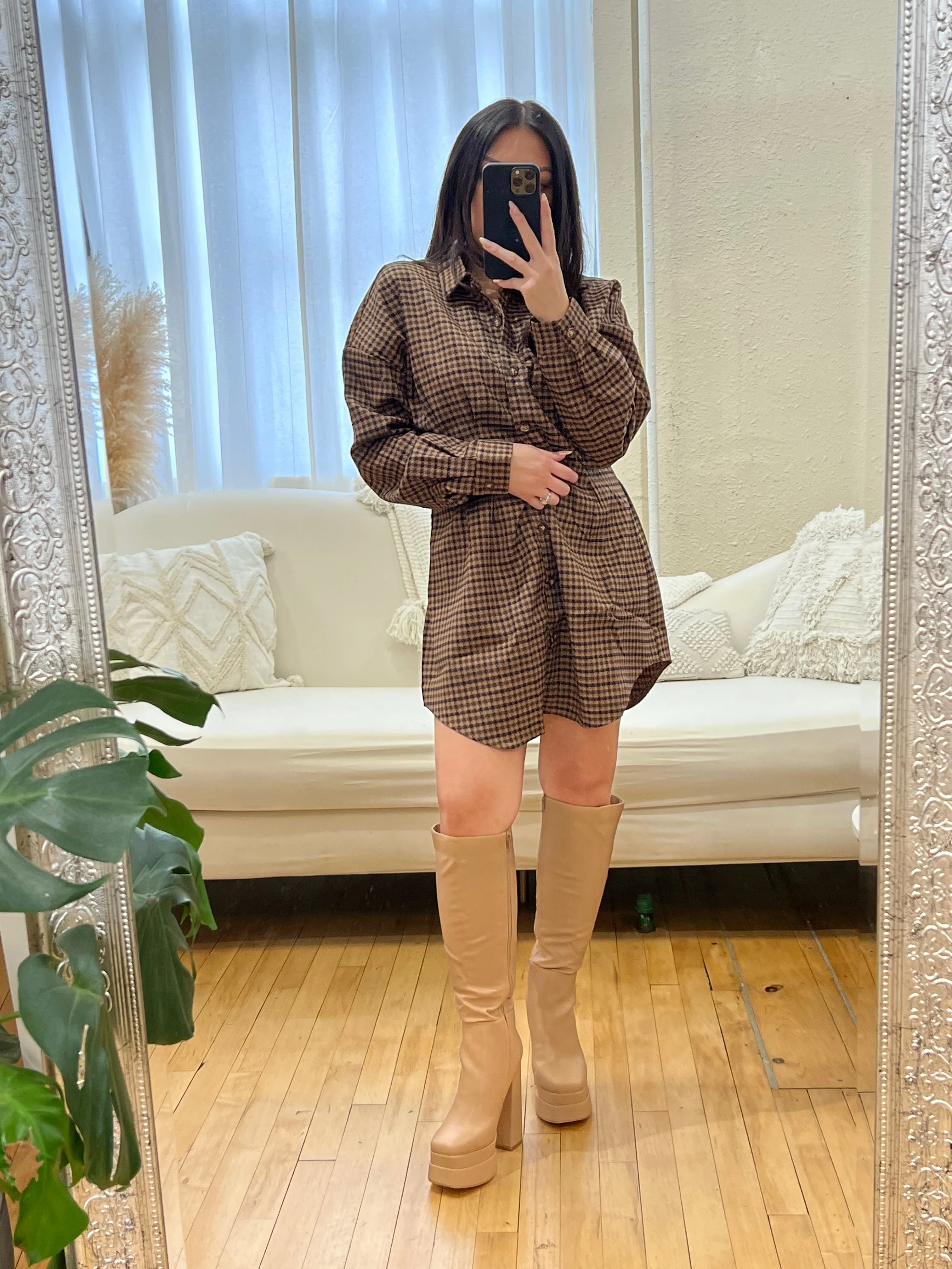 Kimono Platform Boots