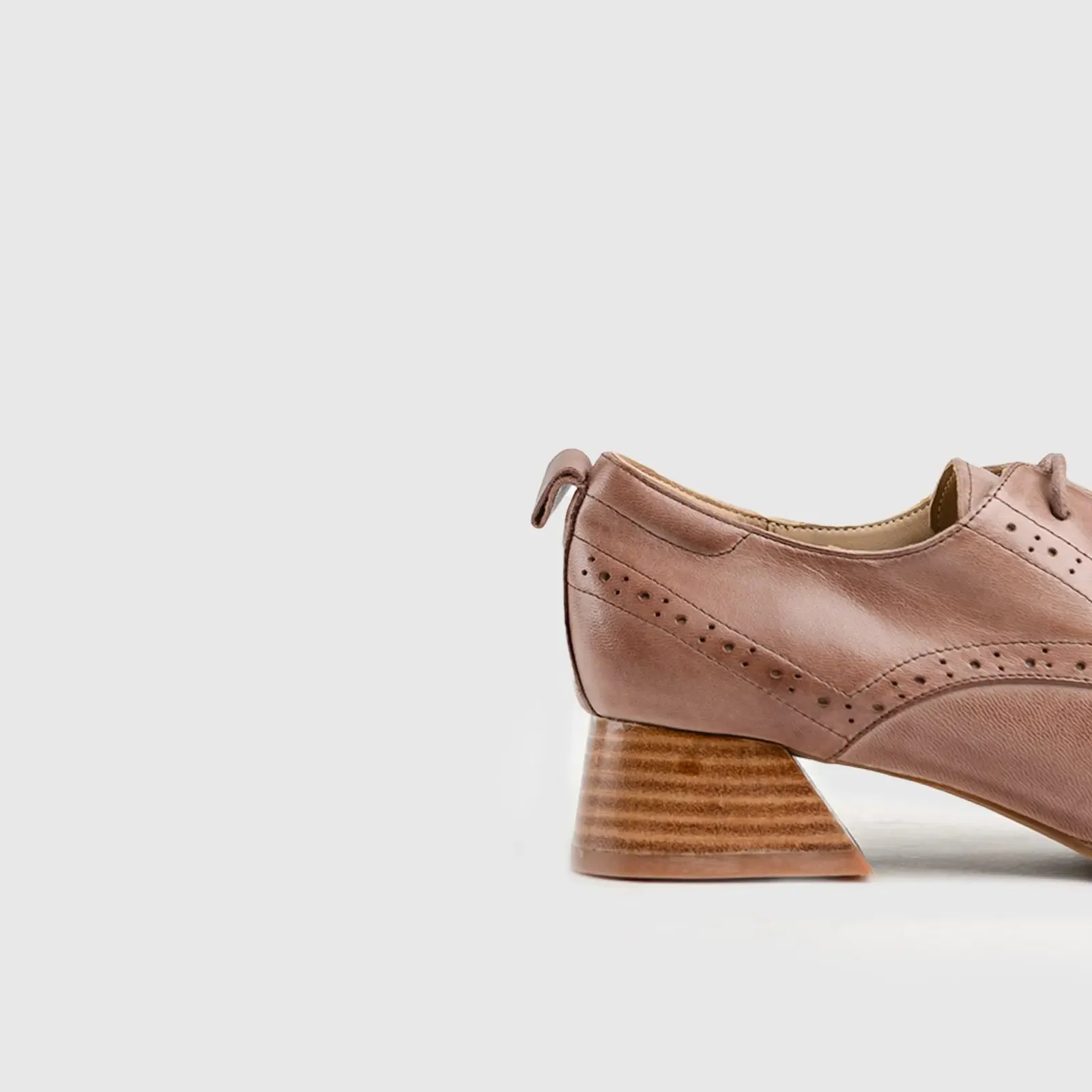 Leather Oxfords Brown HA011