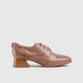 Leather Oxfords Brown HA011