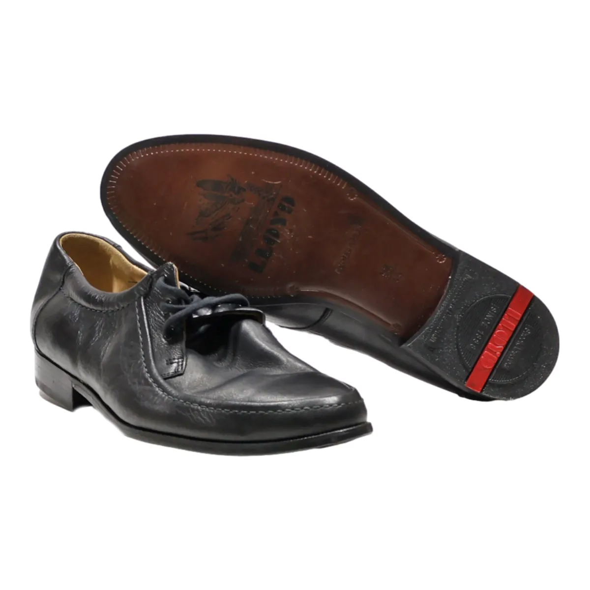 LLOYD'S Derby Shoes Black Leather Mens UK 9.5