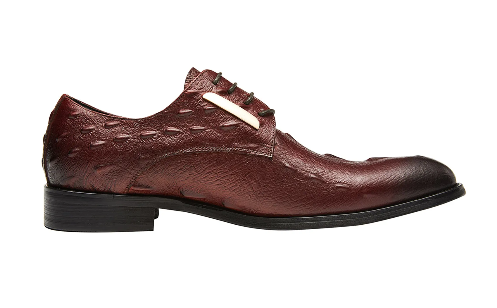 Men's Alligator Wingtip Derby Formal Shoes