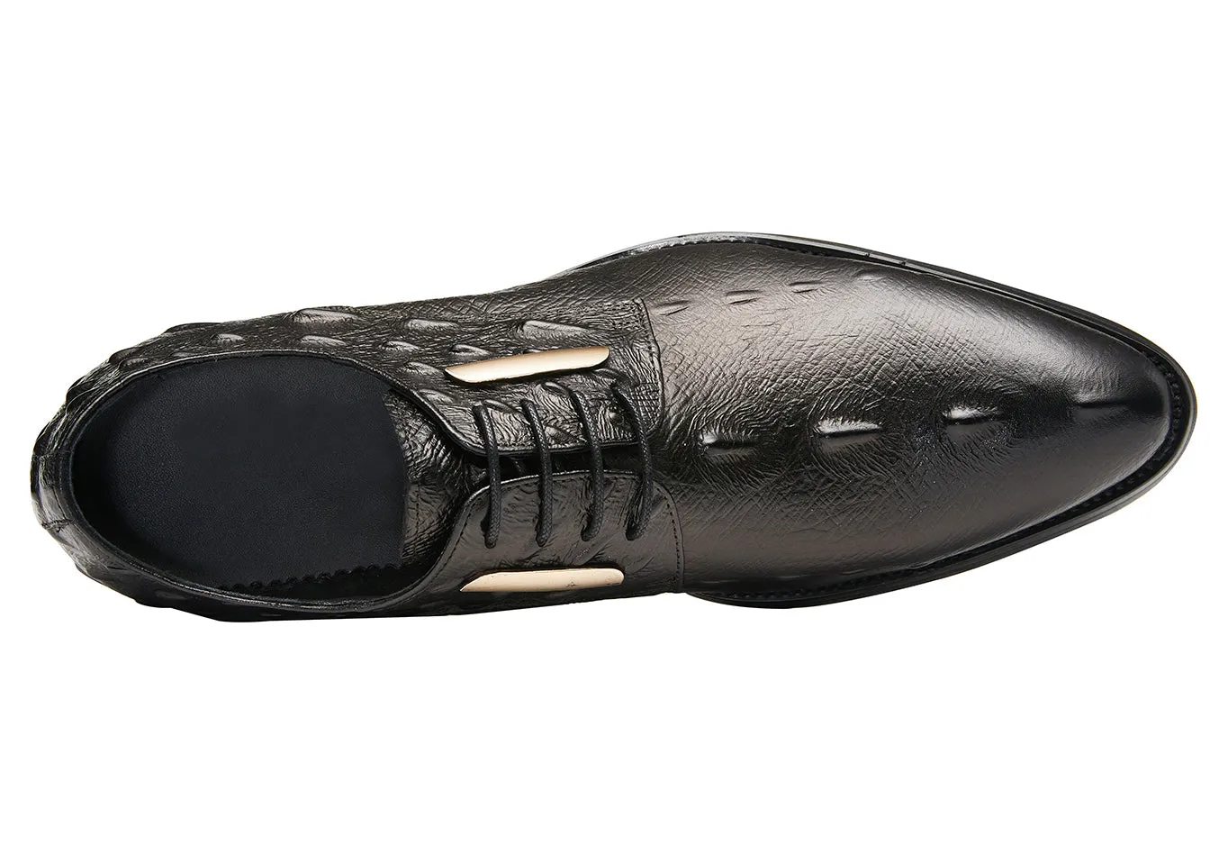 Men's Alligator Wingtip Derby Formal Shoes