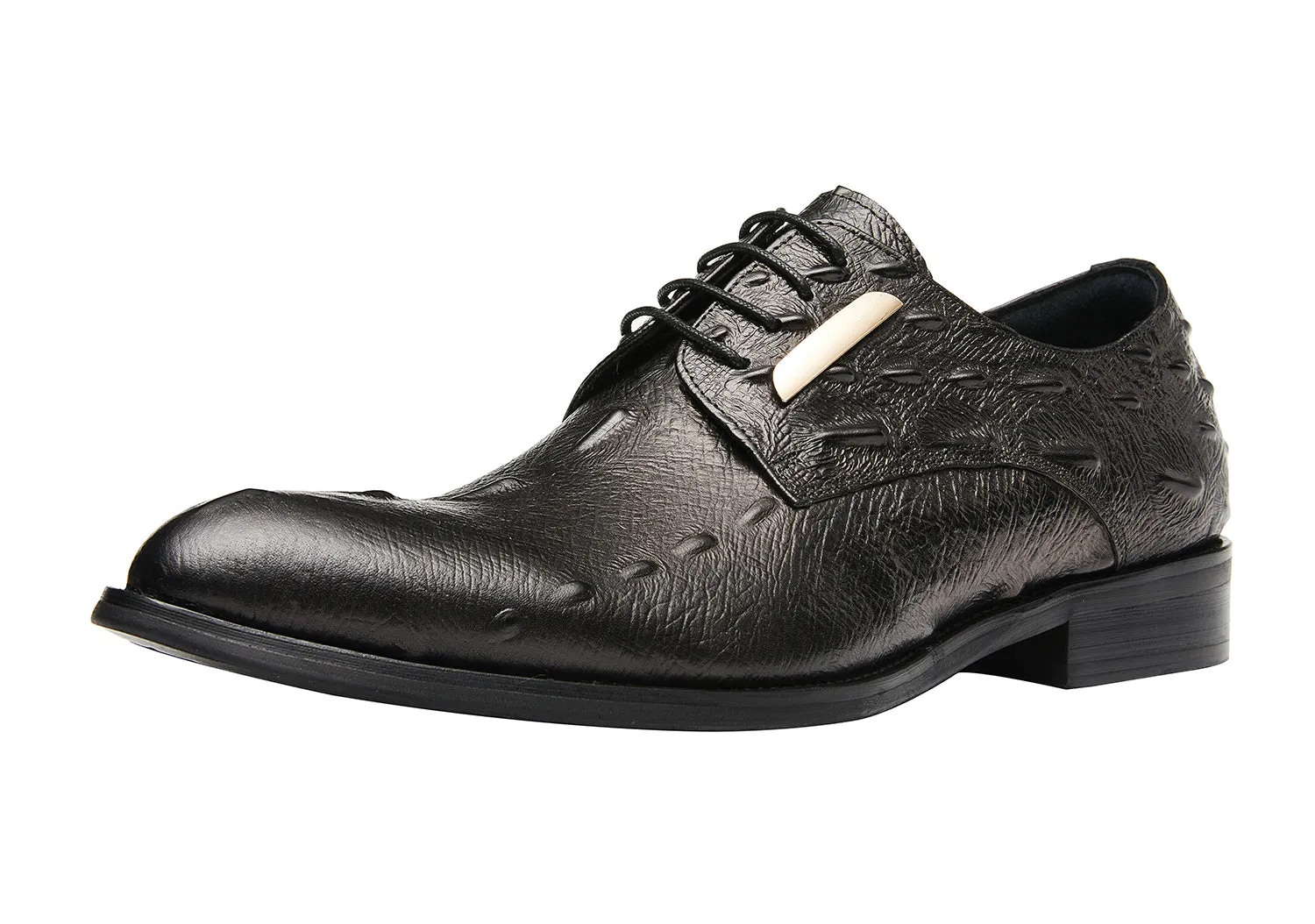 Men's Alligator Wingtip Derby Formal Shoes