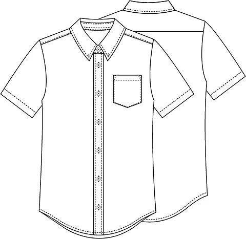 MEN'S & YOUTH SHORT SLEEVE OXFORD SHIRT 5760