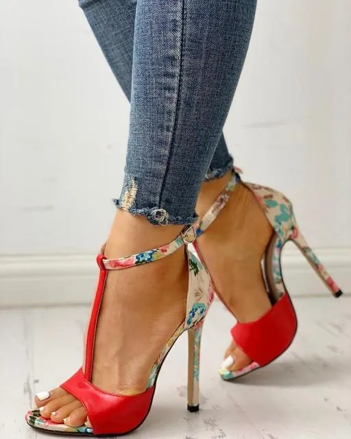 NKADQD Superb Ankle Buckle Stiletto Shoes