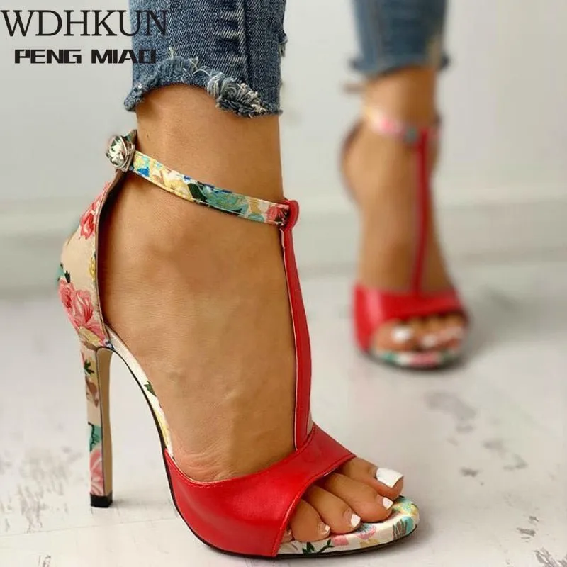 NKADQD Superb Ankle Buckle Stiletto Shoes