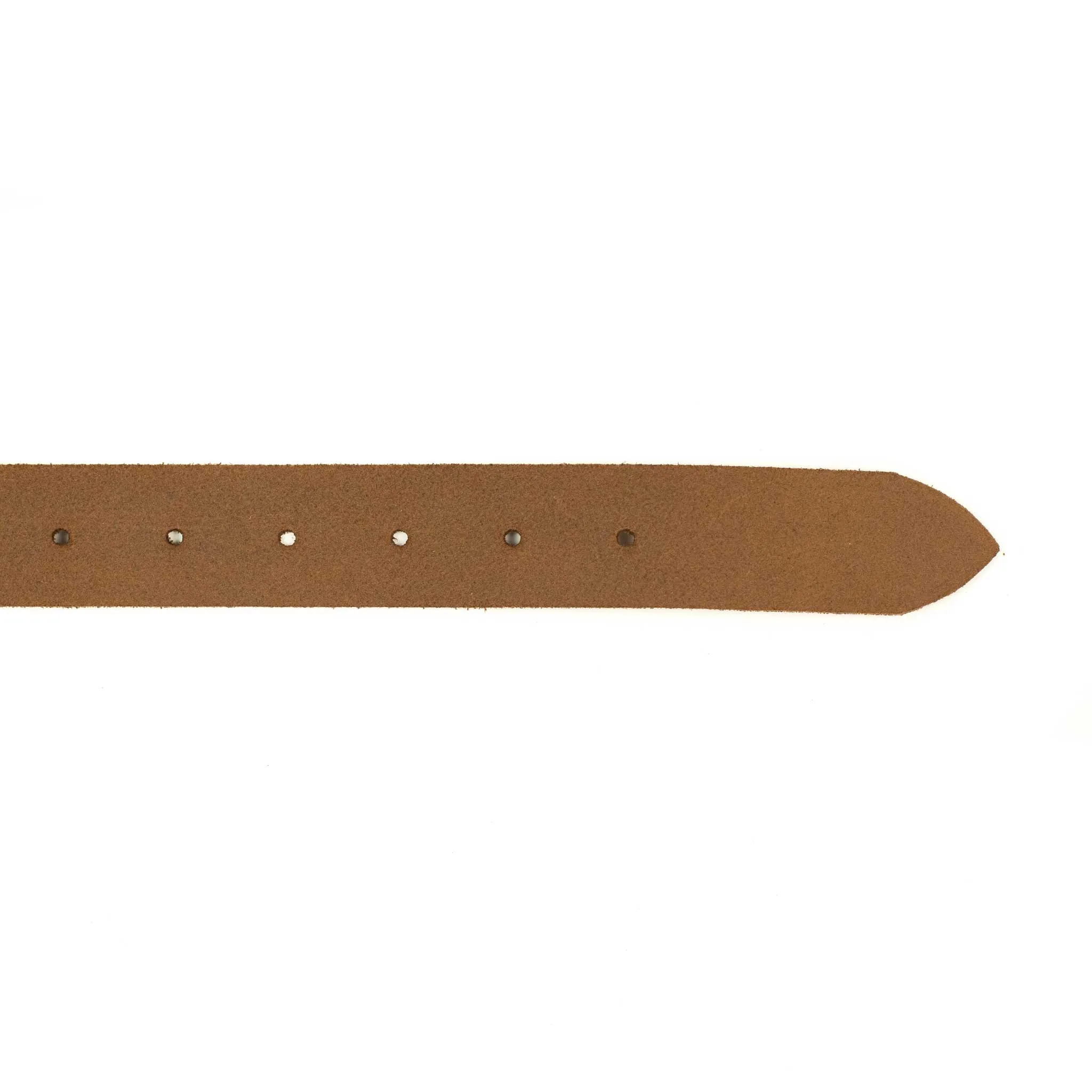 One-inch belt in brown waxed crust calf (restock)