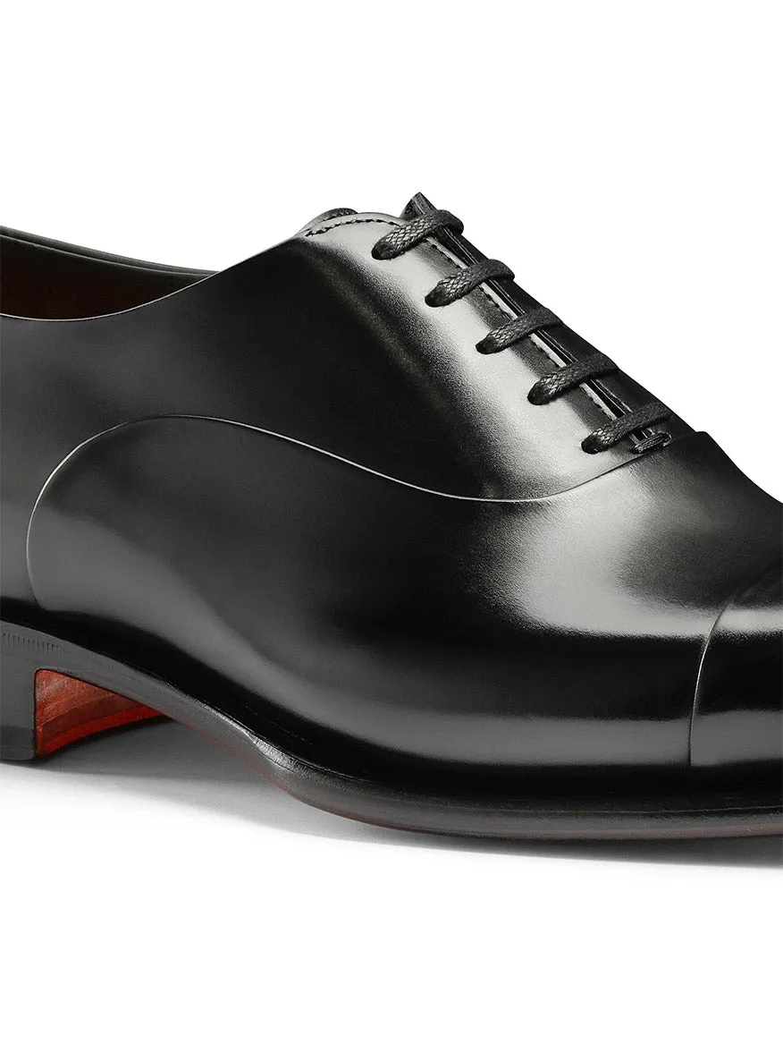 Santoni Isaac Balmoral Oxford in Black