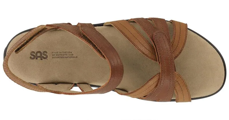 SAS Pier Heel Strap Sandal - Sepia