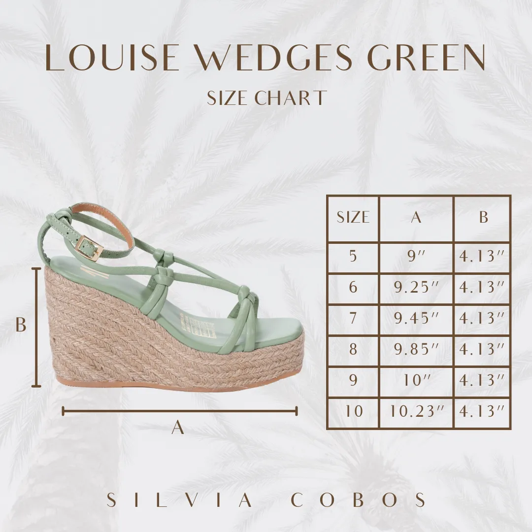 Silvia Cobos Louise Wedges Green