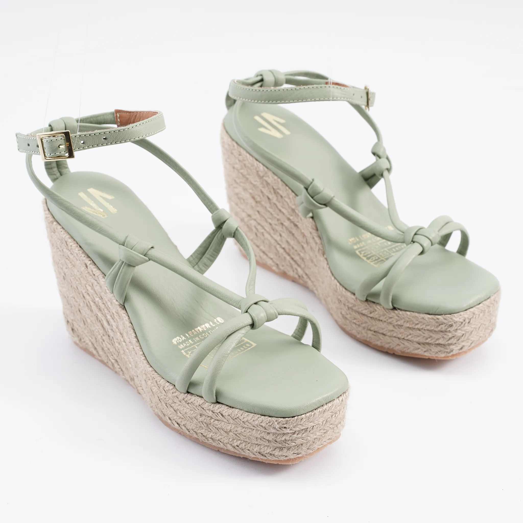 Silvia Cobos Louise Wedges Green