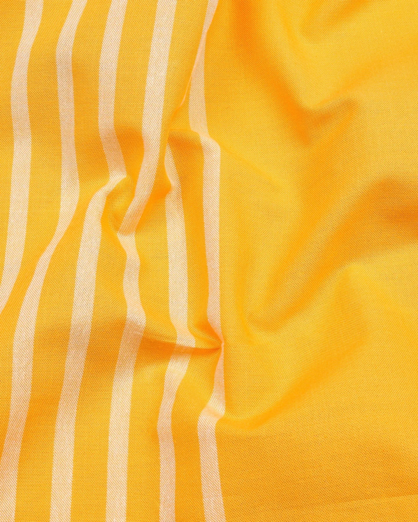 Sunflower Yellow Designer Oxford Cotton Shirt Style Kurta