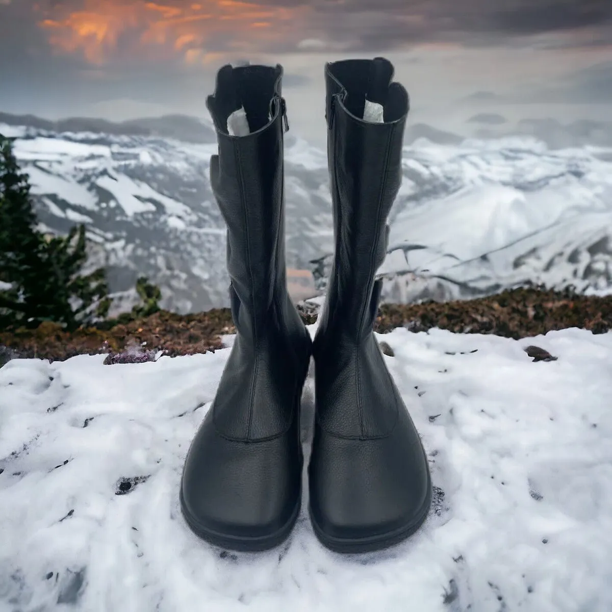 Tipsietoes Barefoot Genuine Leather Winter High Boots for Women