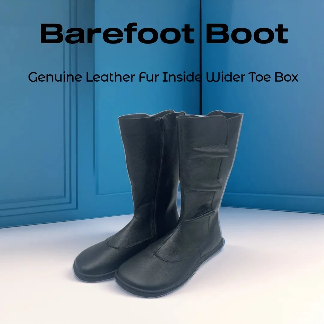 Tipsietoes Barefoot Genuine Leather Winter High Boots for Women