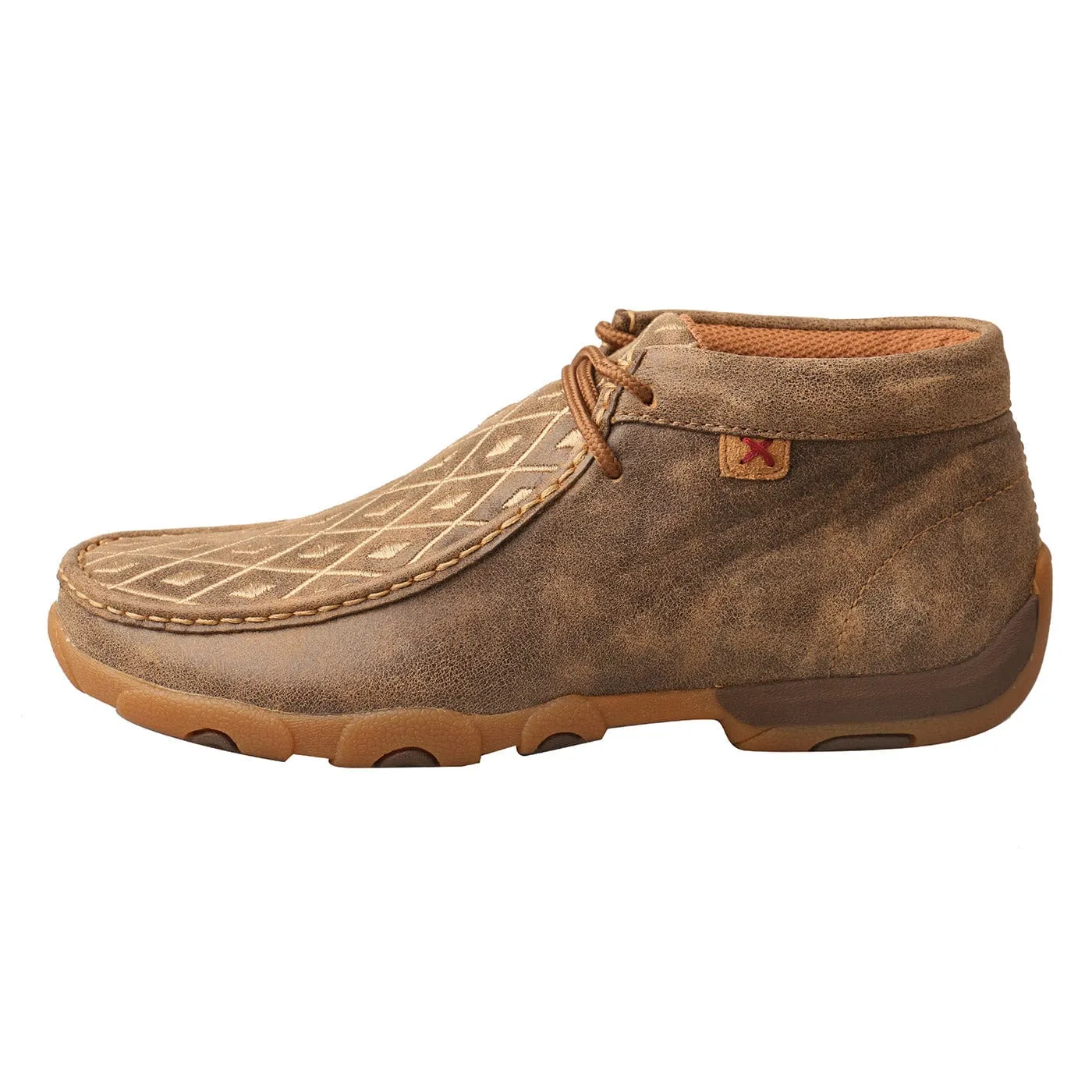 Twisted X Women's Bomber & Tan Chukka Driving Moc Shoe WDM0073