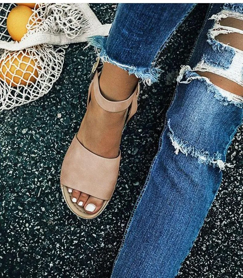 Women Sandals Plus Size Wedges Summer Flip Flop Platform Sandals