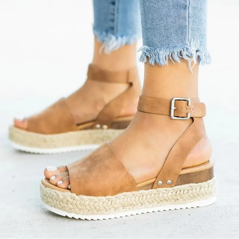 Women Sandals Plus Size Wedges Summer Flip Flop Platform Sandals